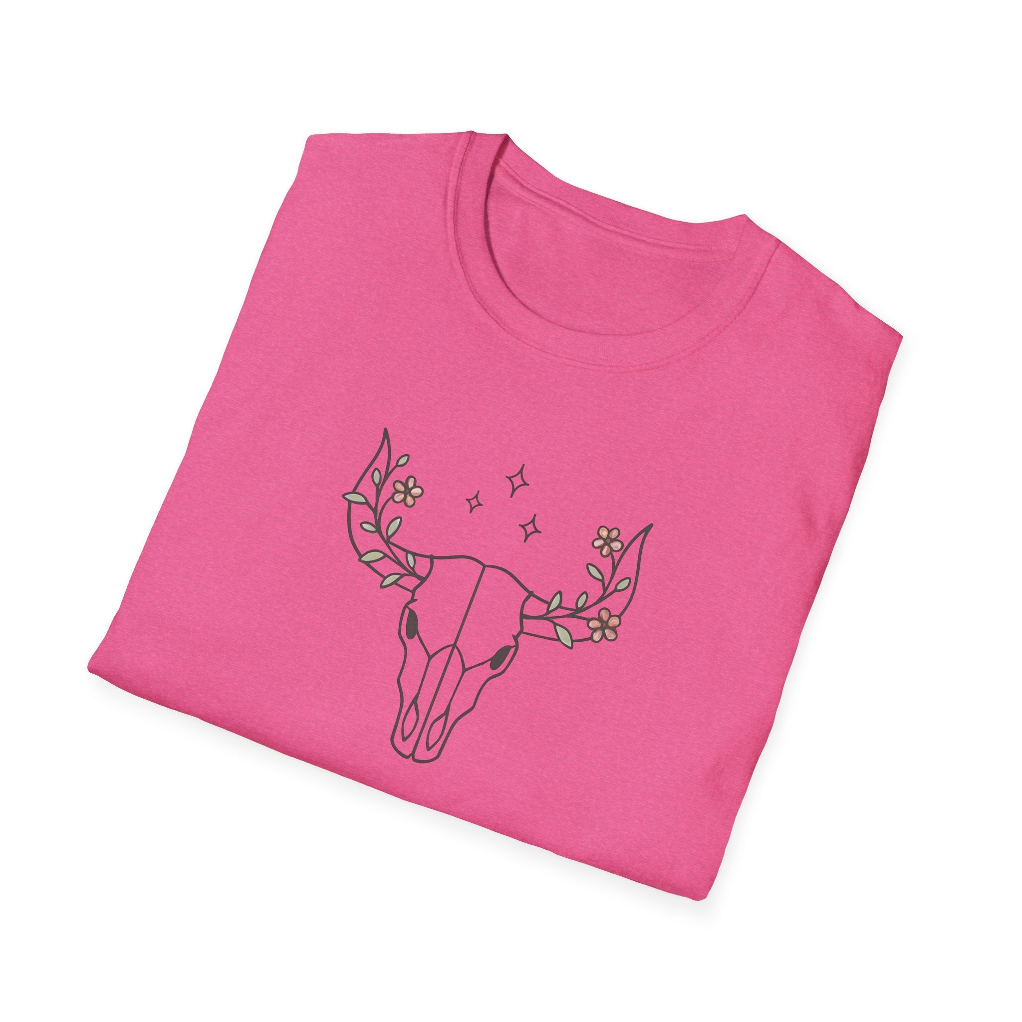 Floral deer skull T-Shirt