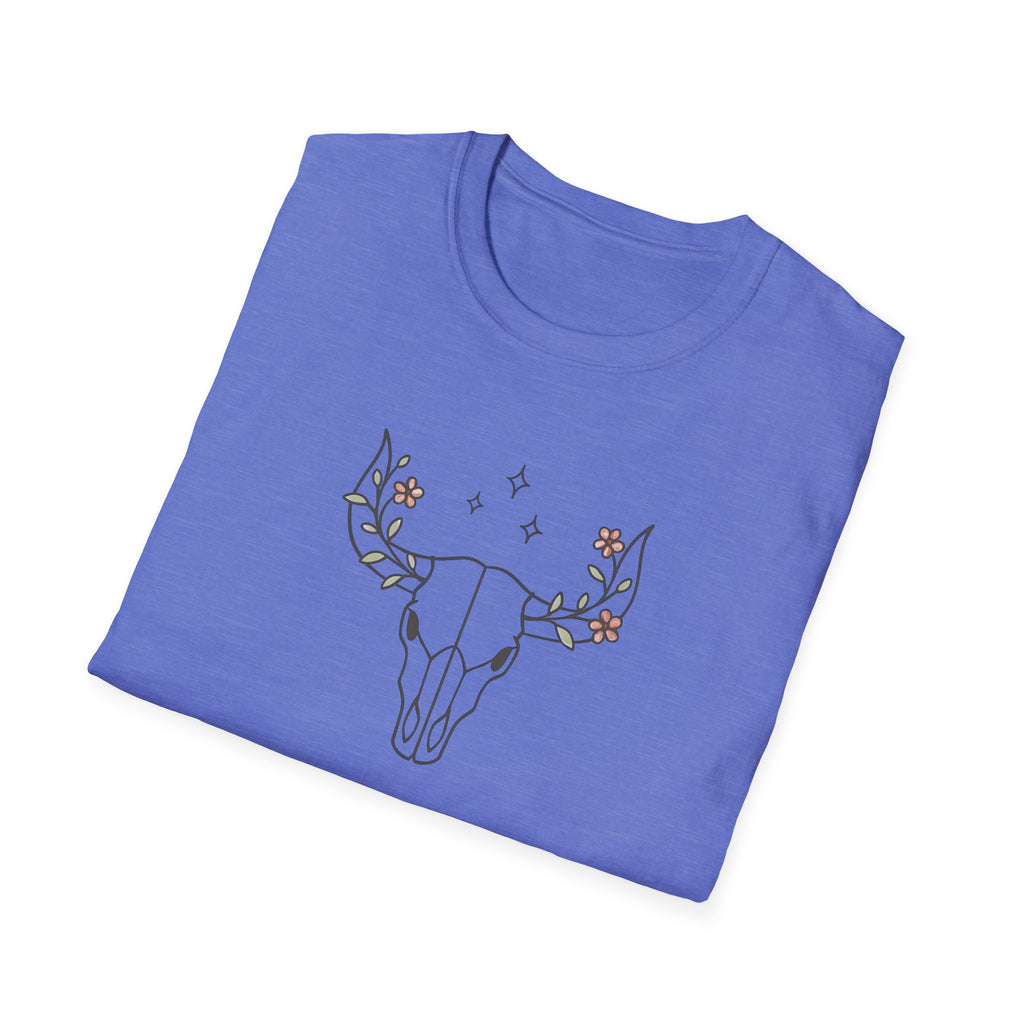Floral deer skull T-Shirt